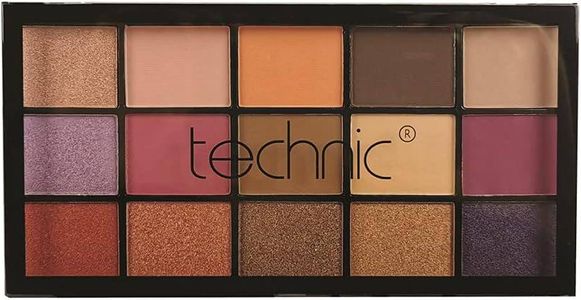 Technic 15 Color Pressed Pigment Eyeshadow Palette - Persian Voilet